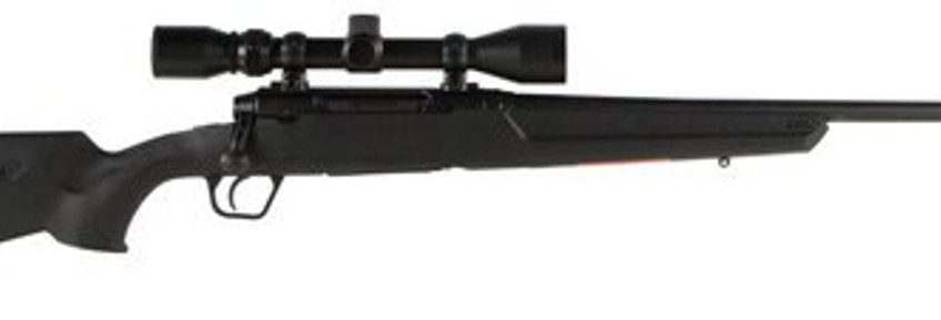 Savage Axis XP 25-06 Remington, With 3X9X40 Scope, 22" Barrel,, , Synthetic, Black,  4 rd