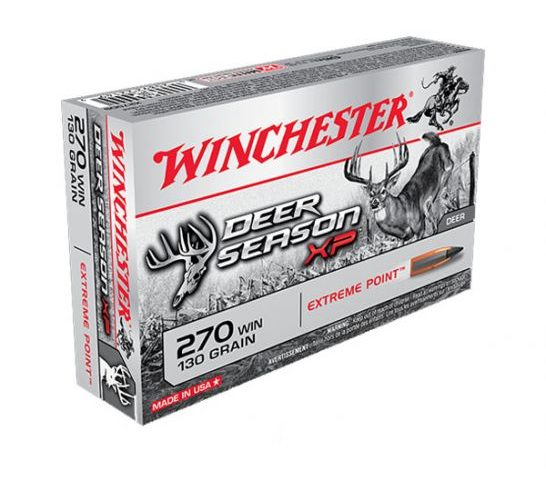 Winchester 270 Win 130gr Extreme Point Deer Season Ammunition, 20 Round Box – X270DS