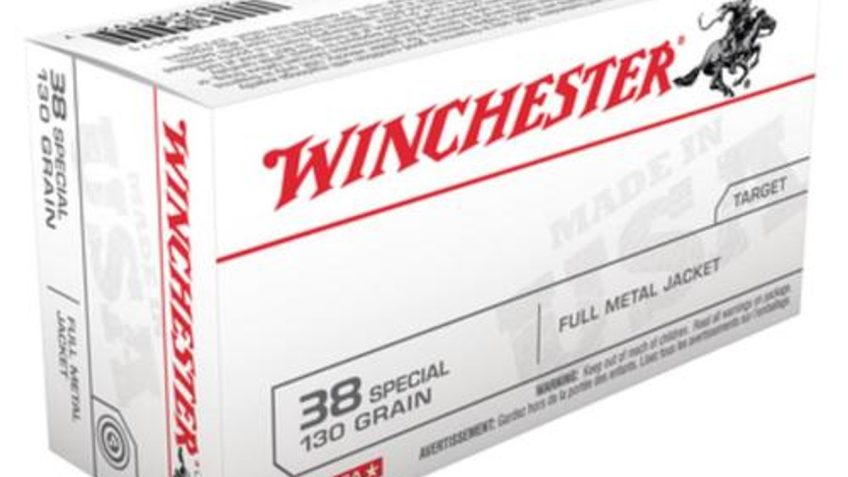 Winchester USA .38 Special 130gr, FMJ, 100rd/Box