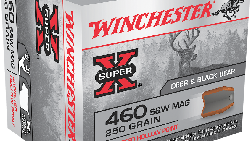 Winchester Super-X 460 S&W 250gr JHP Handgun Ammo – 20 Rounds