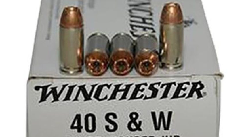 Winchester USA .40 SW 180 Gr, Jacketed Hollow Point Bonded, 50rd Box