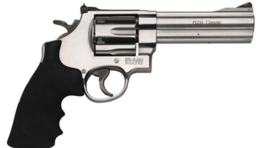 Smith & Wesson 629 Classic 44 Mag 5" 6rd Rubber Grip Matte Stainless Finish