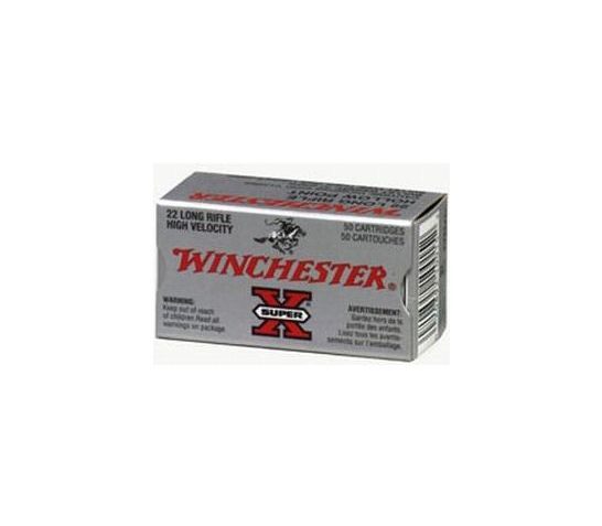 Winchester 22 Long Rifle 37gr LHP HV Super-X Ammunition 500rd Case – X22LRH