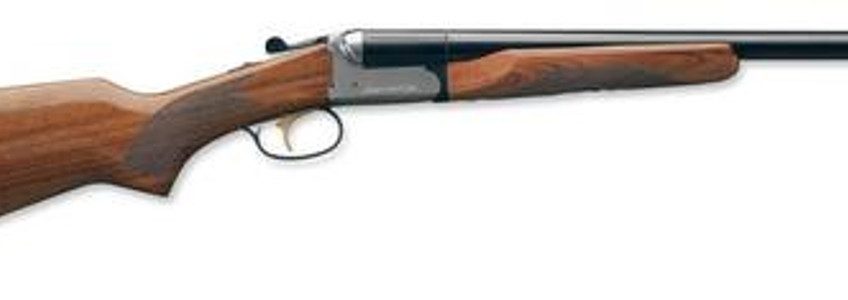 Stoeger Coach Gun Supreme SxS, AA-Grade Gloss Walnut, Blue/Stainless Receiver 20 Ga, 20