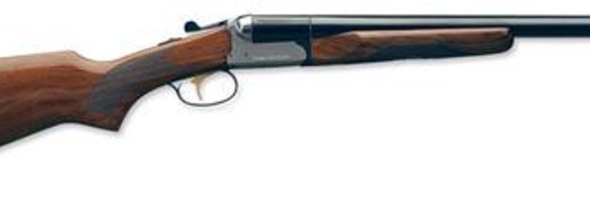 Stoeger Coach Gun Supreme SxS, AA-Grade Gloss Walnut, Blue/Stainless Receiver 12 Ga, 20" Barrel