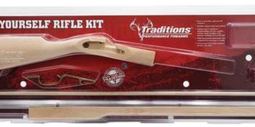 Trad Kentucky Rifle Kit Clam 50BlackPwdr 33.5" Cap Lock Blued