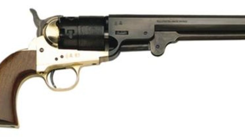 Traditions 1851 Colt 44 Black Powder, 7.5" Barrel, Hammer/Blade, Walnut Grips, No FFL Needed