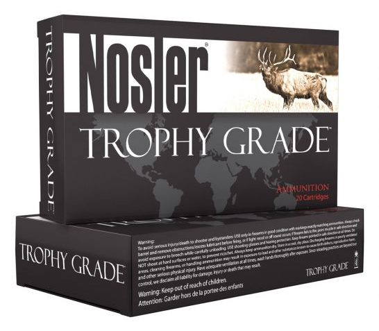 Nosler Trophy Grade 300 Win Mag 200 grain Partition Rifle Ammo, 20/Box – 60069