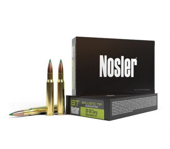 Nosler 30-06 165 grain Ballistic Tip Hunting Rifle Ammo, 20/Box – 40043