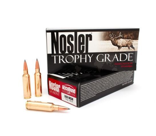 Nosler Trophy Grade 300 WSM 190 grain AccuBond-Long Range Rifle Ammo, 20/Box – 60106