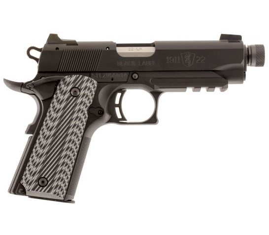 Browning 1911-22 Black Label Compact Suppressor Ready 22 LR Pistol 10 Round with Rail, Black – 051821490