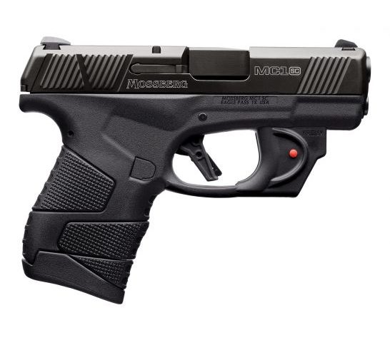 Mossberg MC1sc Viridian Laser Equipped Subcompact 9mm 6 Flush-Fit/7 Extended Pistol, Matte Black – 89004