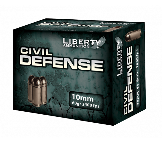 Liberty 10mm 60gr HP Civil Defense Ammunition 20rds – LA-CD-10-032