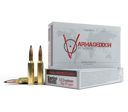 Nosler 6.5 Creedmoor 90 grain Varmageddon Rifle Ammo, 20/Box – 65175