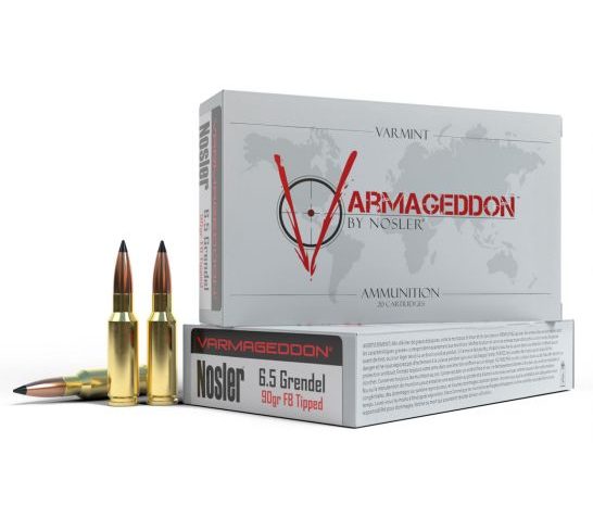 Nosler 6.5 Grendel 90 grain Varmageddon Rifle Ammo, 20/Box – 65182