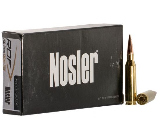 Nosler Match Grade 130 gr RDF .260 Rem Ammo, 20/box – 60138