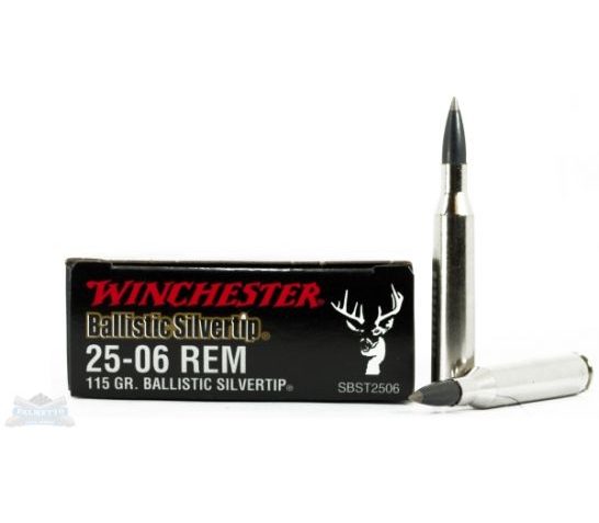 Winchester 25-06 115gr Ballistic Silvertip Rifle Ammunition – SBST2506