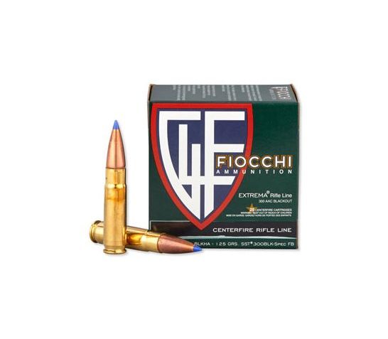 Fiocchi .300 AAC Blackout 125gr SST Ammunition, 25 Round Box – 300BLKHA