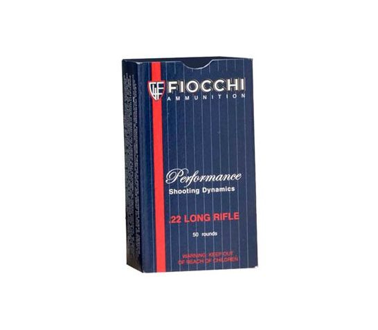 Fiocchi .22 Long Rifle 40gr LRN Ammunition, 50 Round Box – 22FLRN