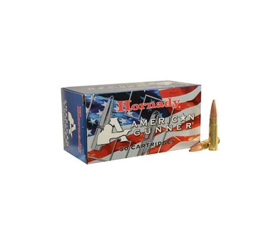 Hornady 300 AAC Blackout 125gr HP American Gunner Rifle Ammunition, 50 Round Box – 80897