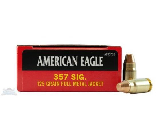 American Eagle 357 Sig 125gr FMJ Ammunition 50rds – AE357S2