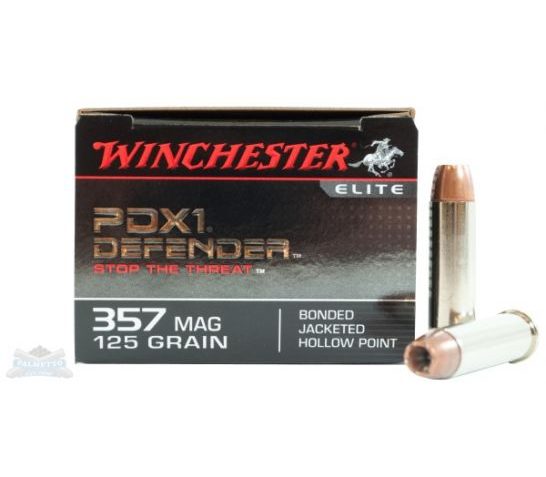 Winchester 357 Magnum 125gr PDX1 Defender Ammunition 20rds – S357MPDB