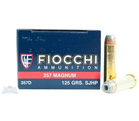 Fiocchi 357 Magnum 125gr SJHP Ammunition 50rds – 357D