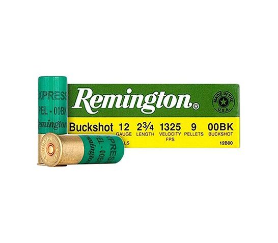 Remington 12ga 2.75" 00 Buckshot Ammunition 100rds – 12B00B