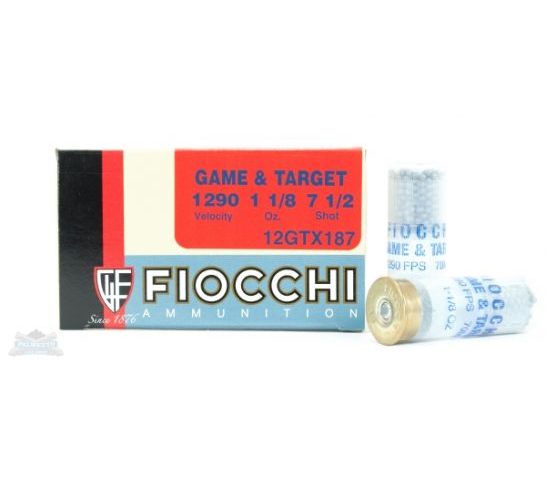 Fiocchi 12ga 2.75" 1-1/8oz G#7.5 Game Load Shotshell Ammuntion 25rds – 12GTX187