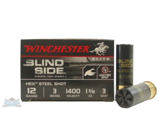 Winchester Blind Side 12ga 3" #3  Ammunition,  25 Rounds – SBS1233