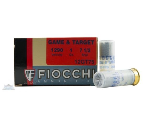 Fiocchi 12ga 2.75" 1oz #7.5 Game Load Ammunition 25rds – 12GT75