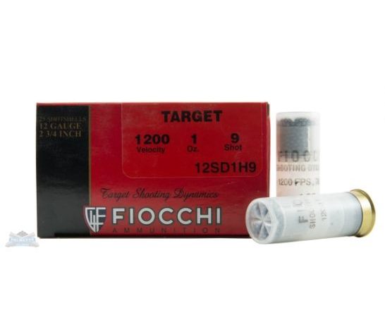 Fiocchi 12ga 2.75"" #9 Target Shotshell Ammunition 25rds – 12SD1H9