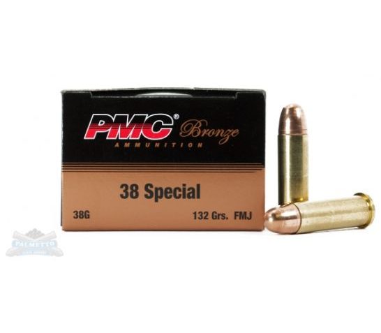 PMC Bronze 38 Special 132gr FMJ Ammunition 50rds – 38G