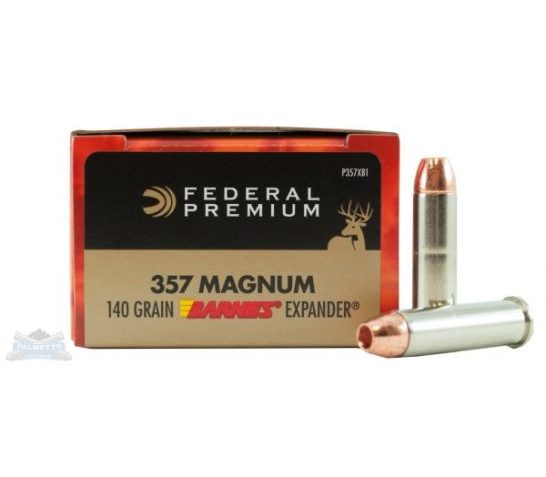 Federal 357 Magnum 140gr Barnes X Expander Vital-Shok Ammunition 20rds – P357XB1