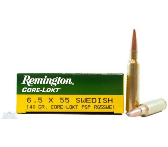 Remington 6.5x55mm Swed 140gr Core-Lokt PSP Ammunition 20rds -R65SWE1