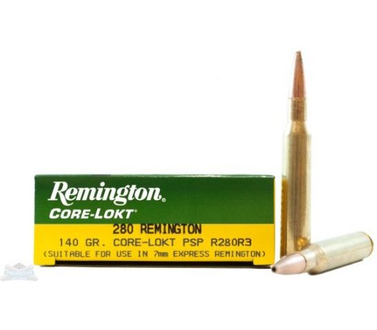 Remington 280 140gr Core-Lokt PSP Ammunition 20rds – R280R3