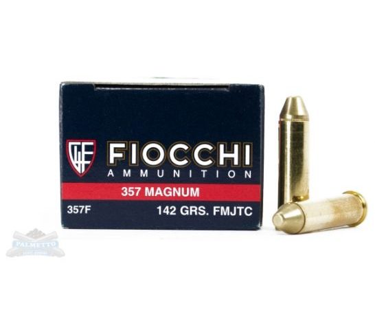 Fiocchi 357 Magnum 142gr FMJTC Ammunition 50rds- – -357F