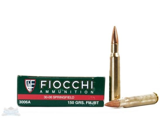 Fiocchi 30-06 150gr FMJ Ammunition 20rds  – 3006A