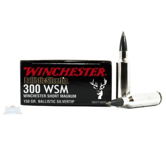 Winchester 300 WSM 150gr Ballistic SiverTip Rifle Ammunition 20rds – SBST300S