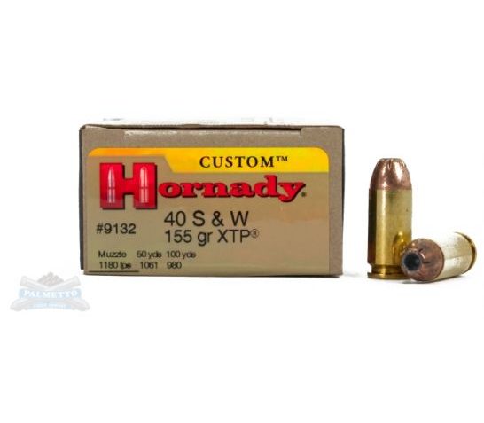 Hornady .40 S&W 155gr XTP Custom Pistol Ammunition 20rds – 9132