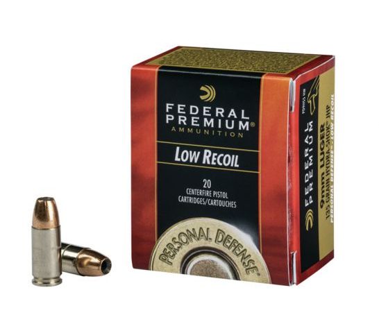 Federal Personal Defense 9mm 135 gr Hydra-Shok Low Recoil 20 Rounds Ammunition – PD9HS5H