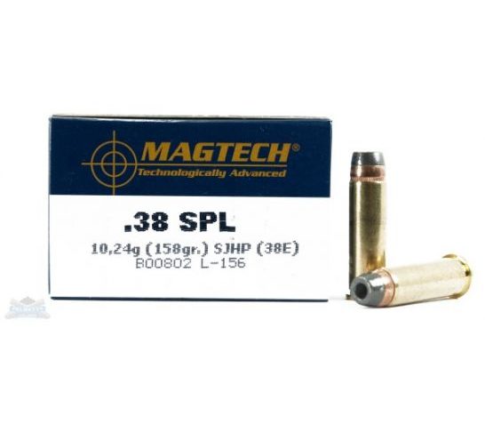 Magtech 38 Special 158gr SJHP Ammunition 50rds – 38E