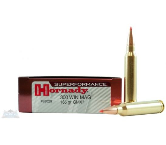 Hornady 300 Win Mag 165gr GMX Superformance Ammunition 20rds- – 82026