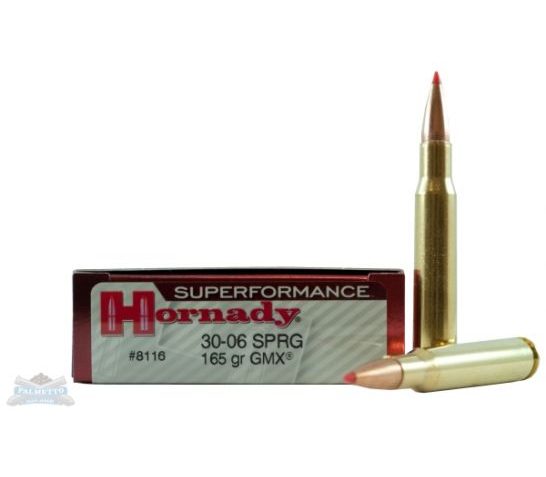 Hornady 30-06 165gr GMX Superformance Ammunition 20rds- – -8116