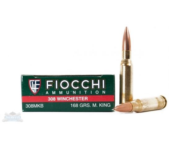 Fiocchi 308 168gr BTHP Match King Ammunition 20rds – 308MKB