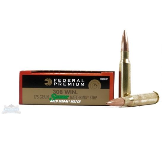 Federal 308 175gr Sierra BTHP Gold Medal Ammunition, 20 Round Box – GM308M2