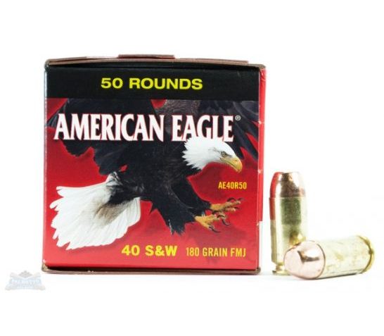 American Eagle 40 S&W 180gr FMJ Ammunition 50rd – AE40R50