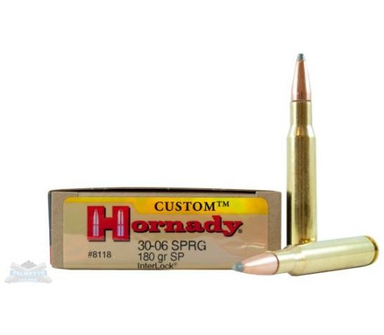 Hornady 30-06 180gr SP Custom Ammunition 20rds – 8118