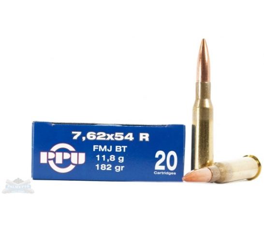 PRVI Partizan 7.62X54R 182gr FMJ Ammunition 20rds – PP76254F