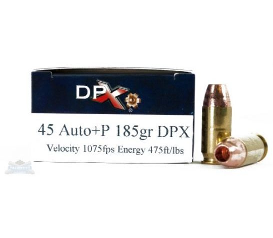 Cor-Bon 45ACP +P 185gr DPX Ammunition – DPX45185/20